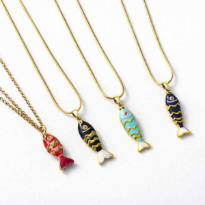 Златно колие Little Joy · Fish